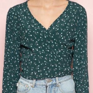 brandy melville wrap top